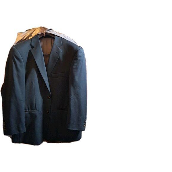 Paul Fredrick Classic Fit Men Green Wool Blazer Sport Coat Size 43 S - Picture 3 of 5